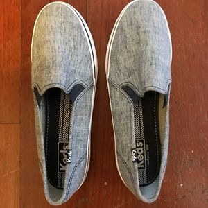 Keds Denim Slip-ons (Size 8.5)